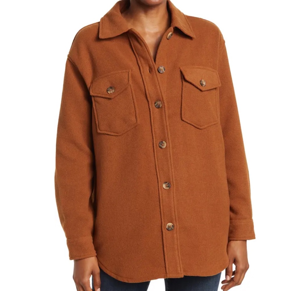 Rust Brown Nordstrom Rack Shacket